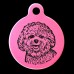 Bichon Frise Engraved 31mm Large Round Pet Dog ID Tag